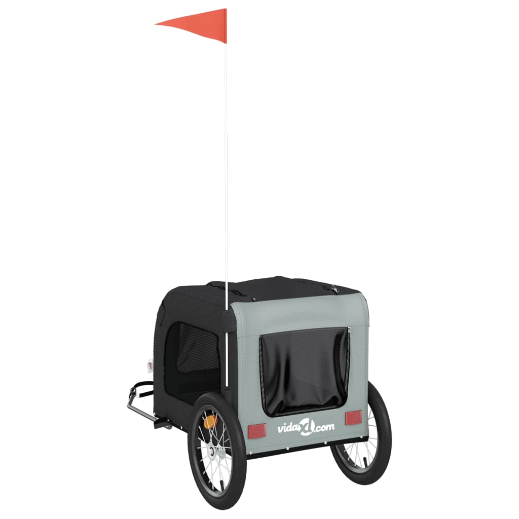 Hondenfietstrailer Oxford Stof En Ijzer