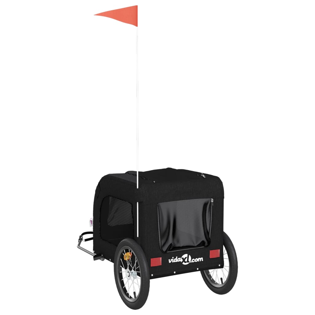 Hondenfietstrailer Oxford Stof En Ijzer