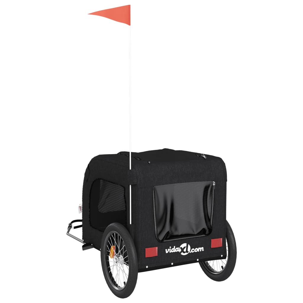 Hondenfietstrailer Oxford Stof En Ijzer