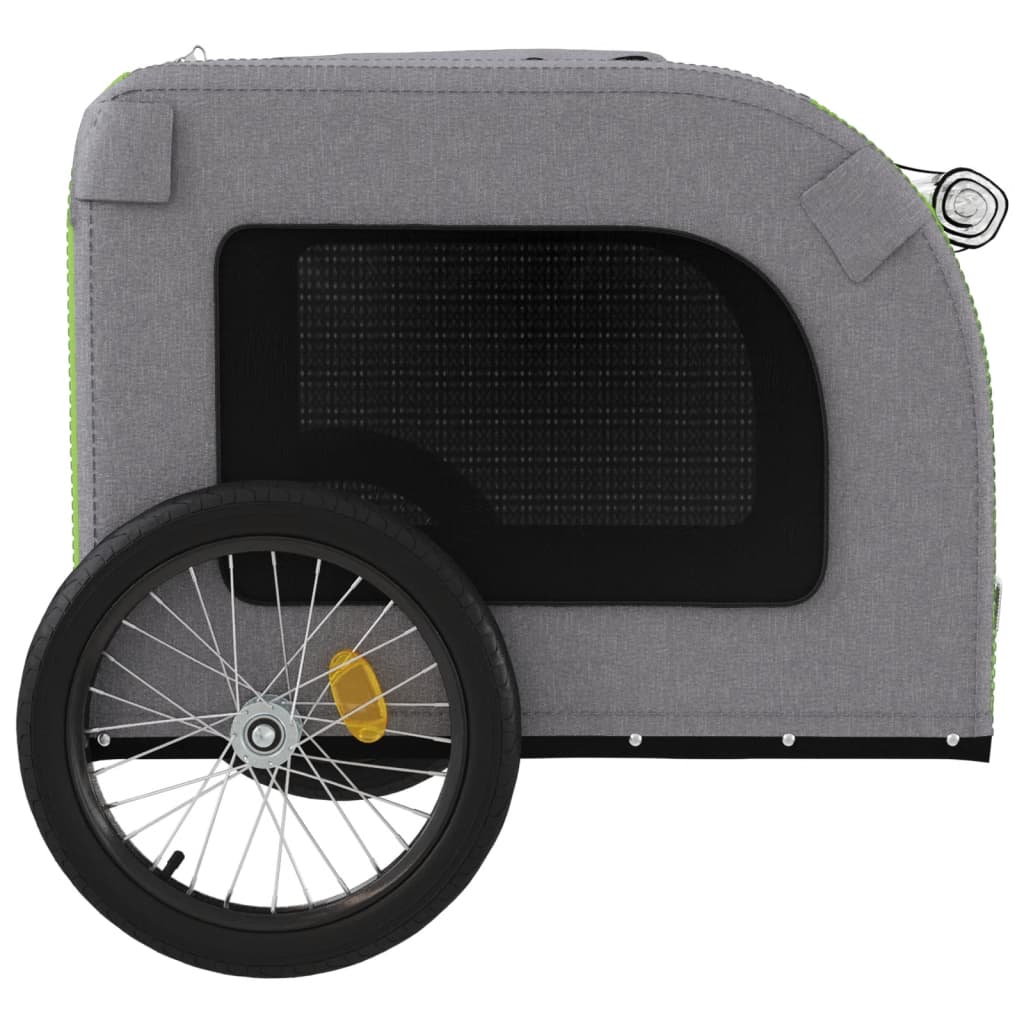 Hondenfietstrailer Oxford Stof En Ijzer En Grijs