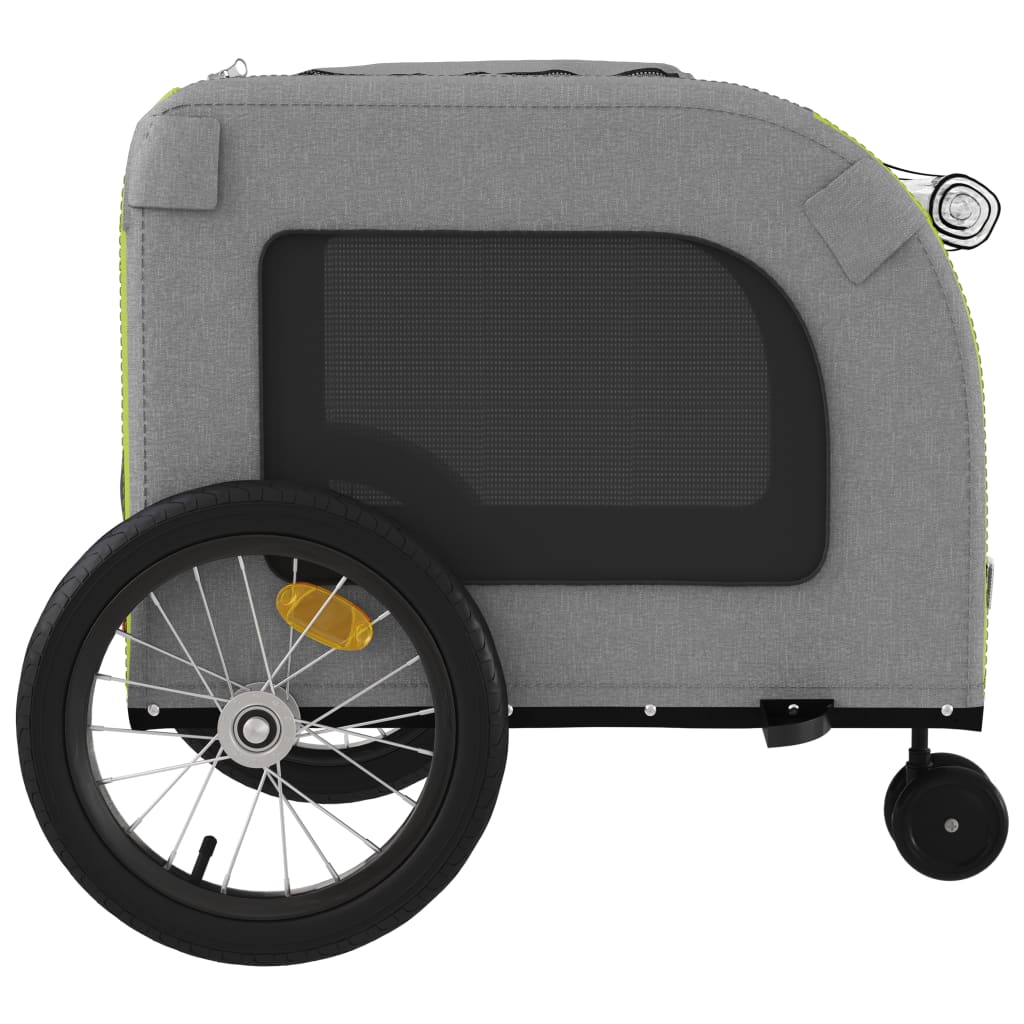 Hondenfietstrailer Oxford Stof En Ijzer En Grijs