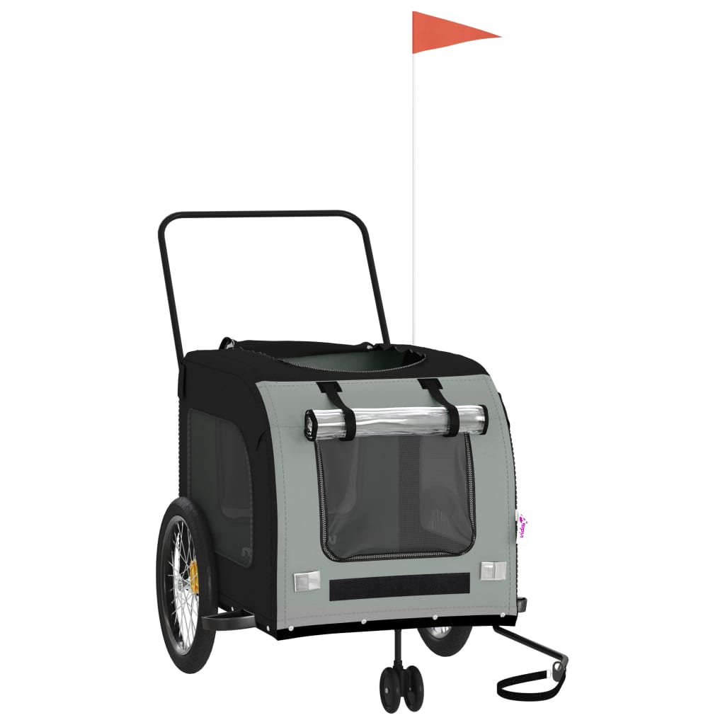 Hondenfietstrailer Oxford Stof En Ijzer