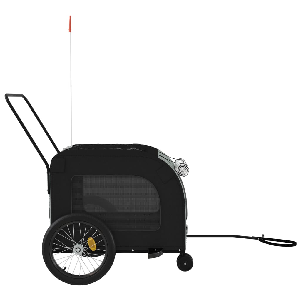 Hondenfietstrailer Oxford Stof En Ijzer