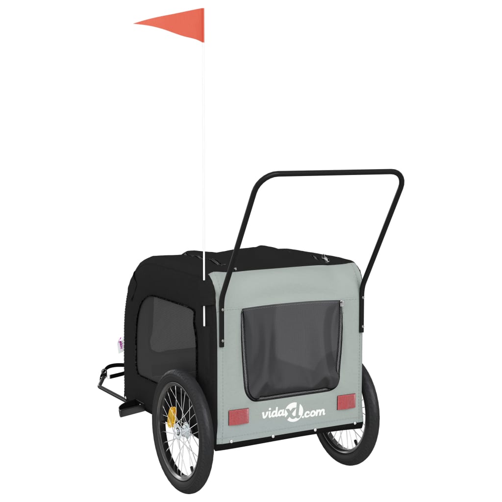 Hondenfietstrailer Oxford Stof En Ijzer