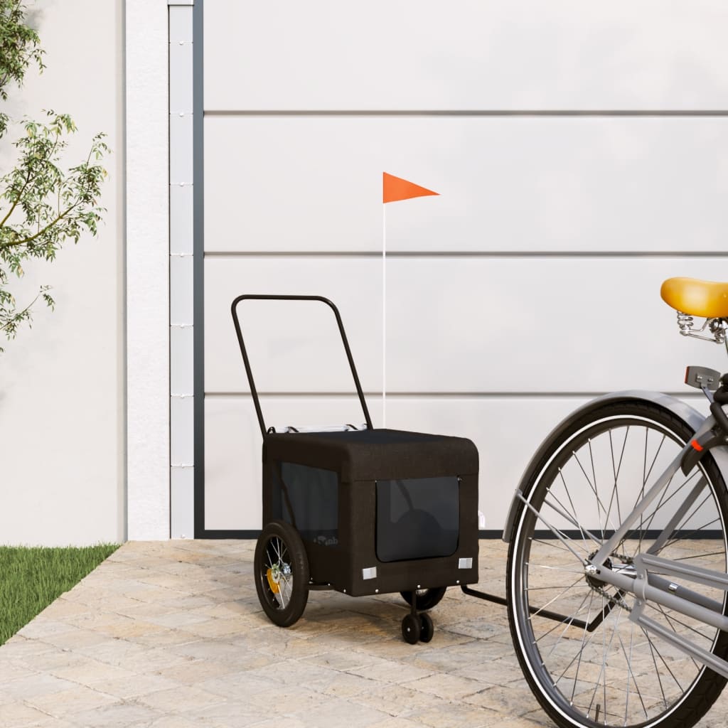 Hondenfietstrailer Oxford Stof En Ijzer