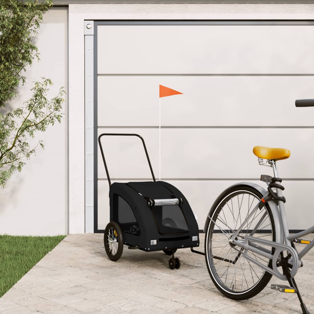 Hondenfietstrailer Oxford Stof En Ijzer