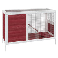 Konijnenhok 103X44X69,5 Cm Massief Grenenhout Kleurig