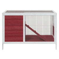 Konijnenhok 103X44X69,5 Cm Massief Grenenhout Kleurig