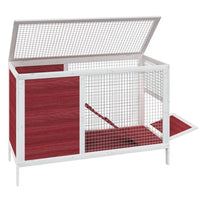 Konijnenhok 103X44X69,5 Cm Massief Grenenhout Kleurig