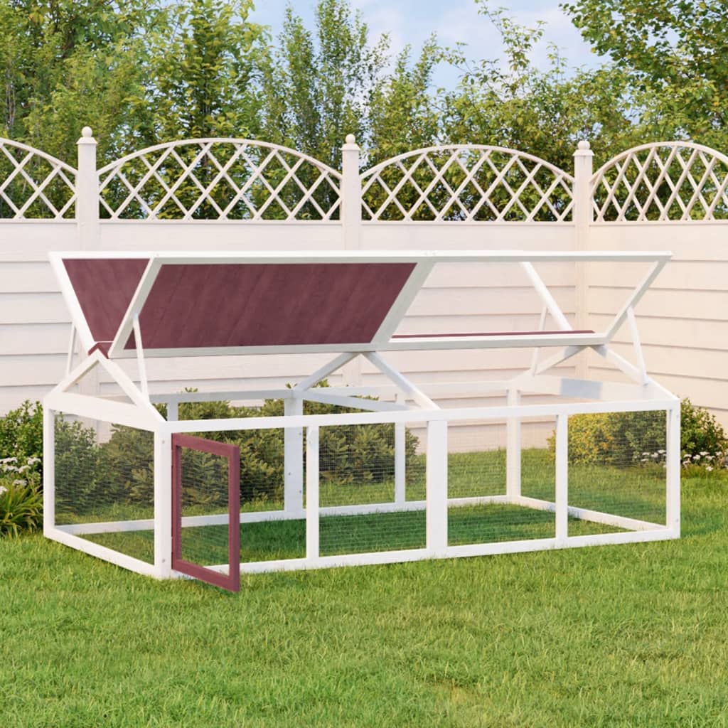 Dierenren 200X112,5X74 Cm Massief Grenenhout