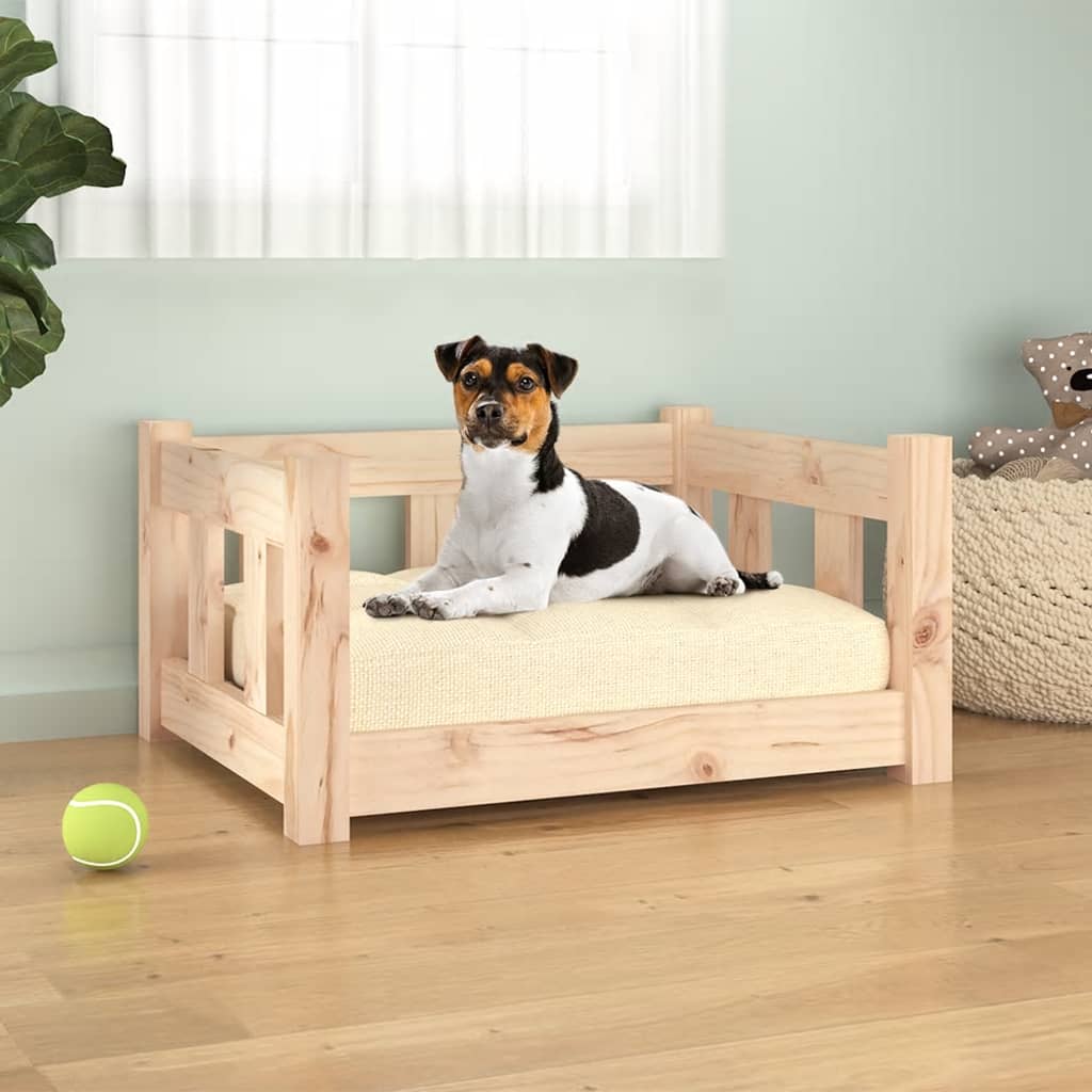 Hondenbed 105,5X75,5X28 Cm Massief Grenenhout