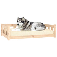 Hondenbed 105,5X75,5X28 Cm Massief Grenenhout