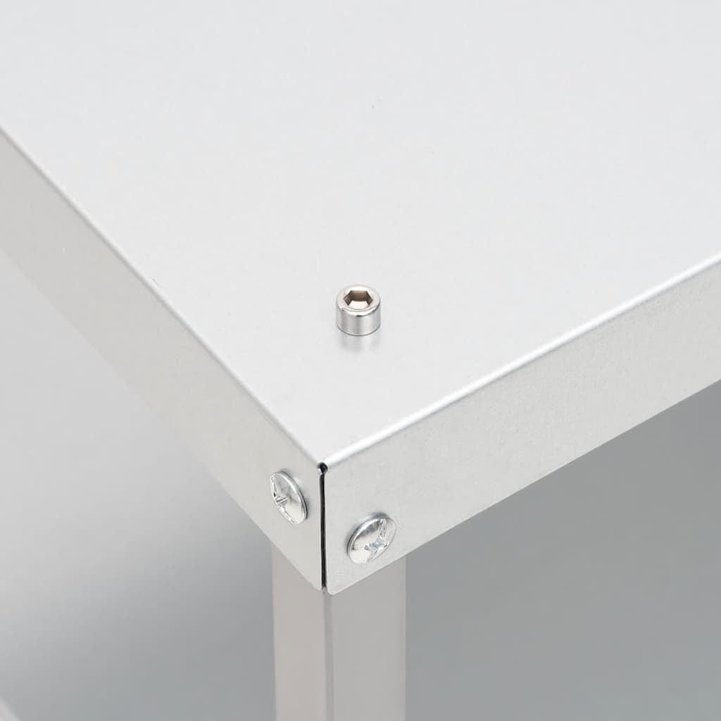 Bbq-Rookoven Met Tafel Gegalvaniseerd Staal