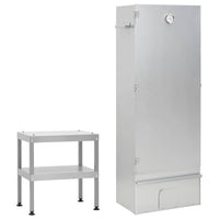 Bbq-Rookoven Met Tafel Gegalvaniseerd Staal