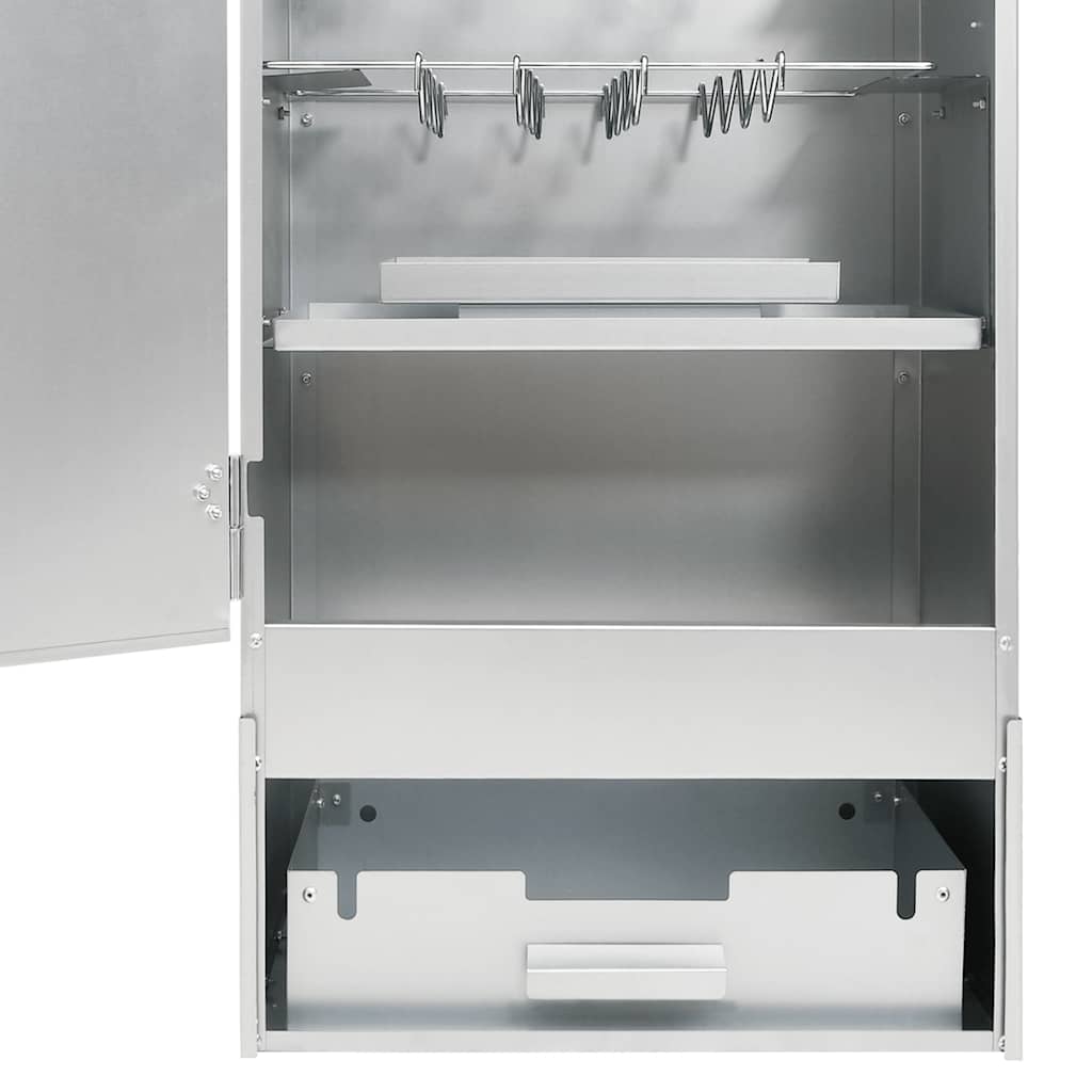 Bbq-Rookoven Met Tafel Gegalvaniseerd Staal