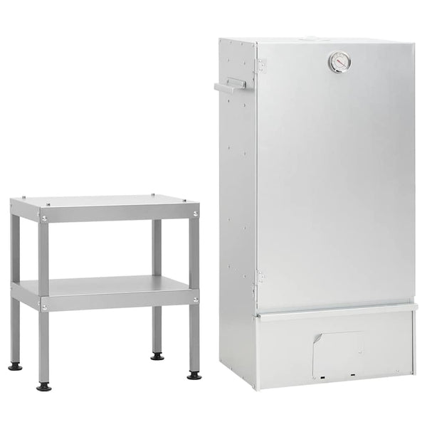 Bbq-Rookoven Met Tafel Gegalvaniseerd Staal