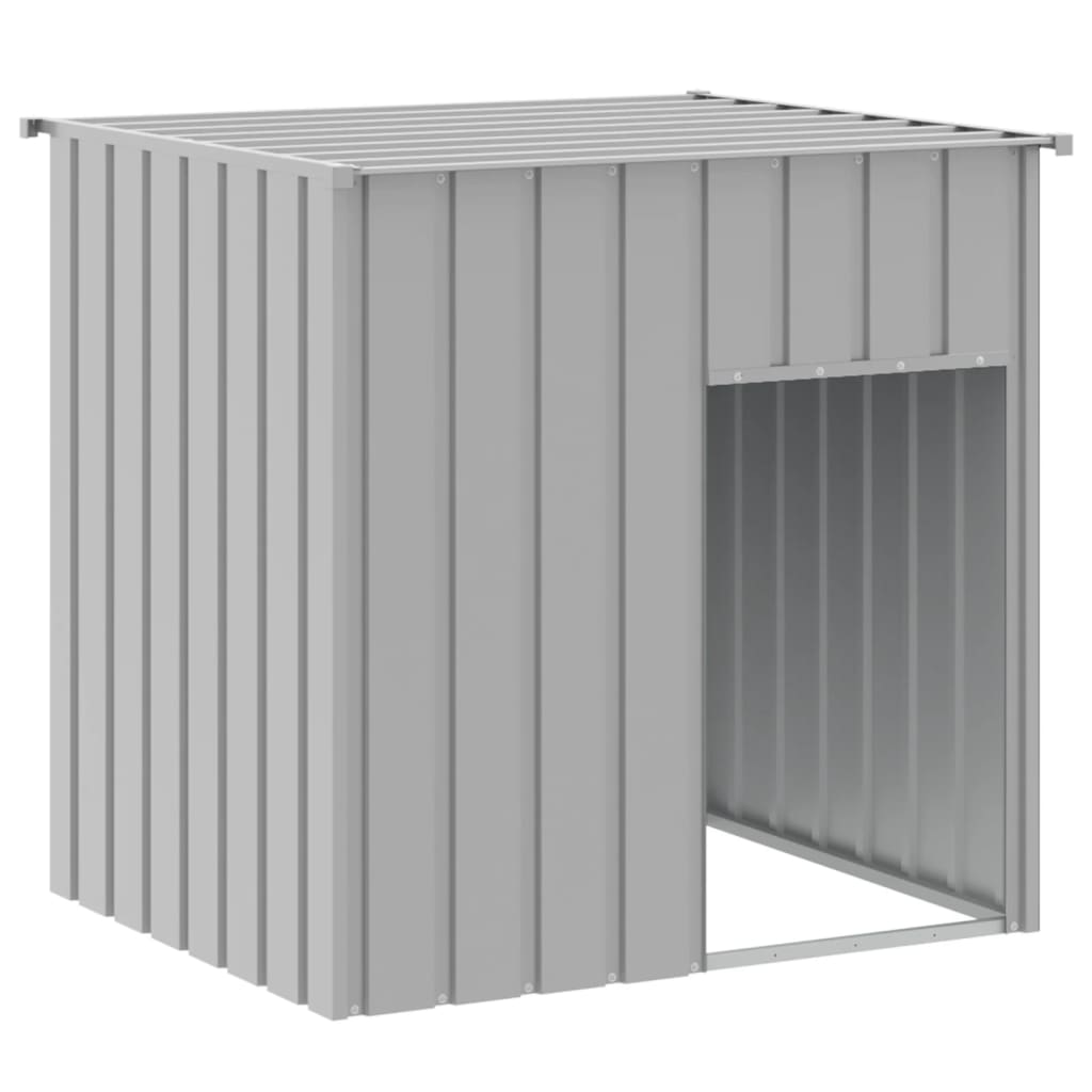 Hondenhok Met Dak 110X103X109 Cm Gegalvaniseerd Staal