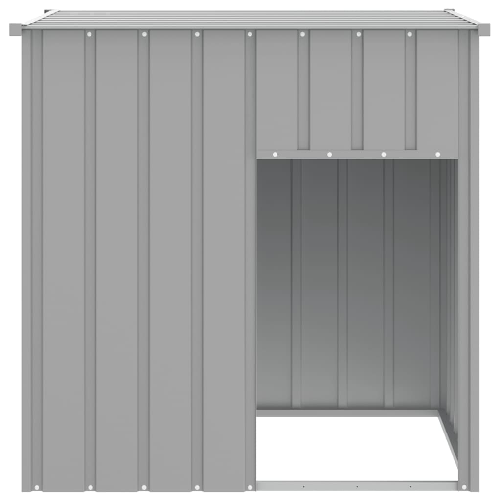 Hondenhok Met Dak 110X103X109 Cm Gegalvaniseerd Staal