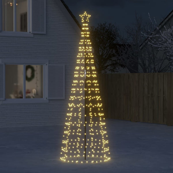 Led-Kerstboom Met Spikes 220 Led's Warm Wit Warmwit