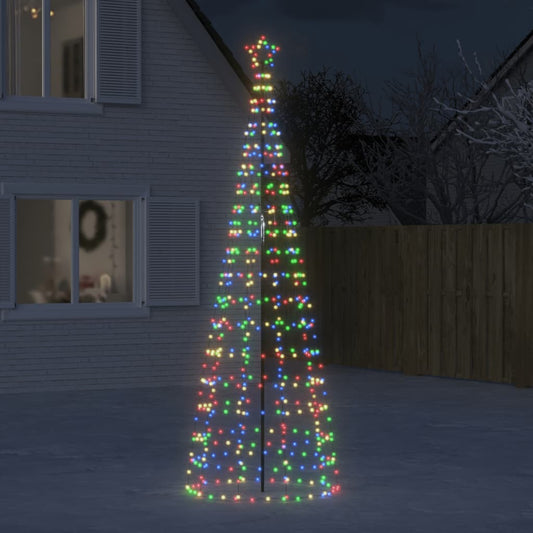 Led-Kerstboom Met Spikes 570 Leds Kleurrijk Multikleur