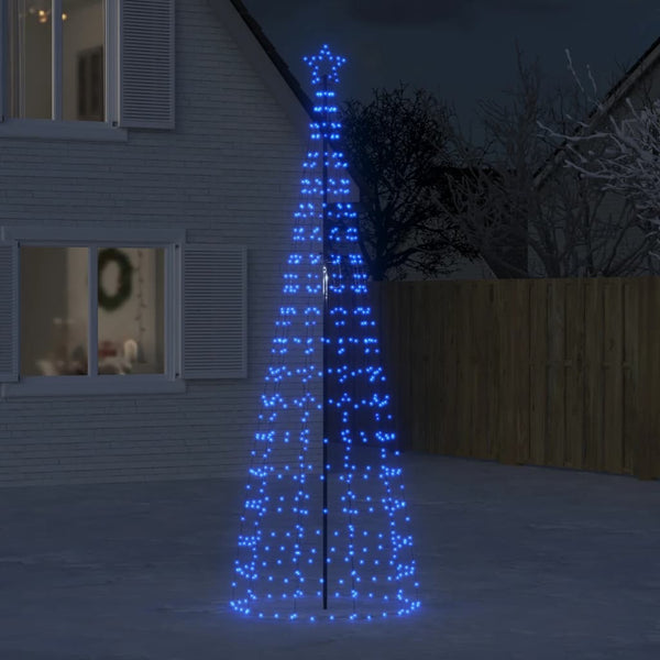 Led-Kerstboom Met Spikes 570 Leds Blauw