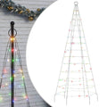 Led-Kerstboom Op Vlaggenmast 200 Leds Kleurrijk Multikleur