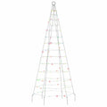 Led-Kerstboom Op Vlaggenmast 200 Leds Kleurrijk Multikleur