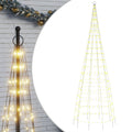 Led-Kerstboom Aan Vlaggenmast 550 Led's Warm Wit Warmwit