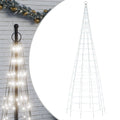 Led-Kerstboom Aan Vlaggenmast 550 Leds Koud Wit Koudwit