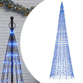 Led-Kerstboom Aan Vlaggenmast 1534 Leds Blauw