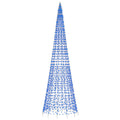 Led-Kerstboom Aan Vlaggenmast 1534 Leds Blauw