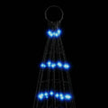 Led-Kerstboom Aan Vlaggenmast 1534 Leds Blauw