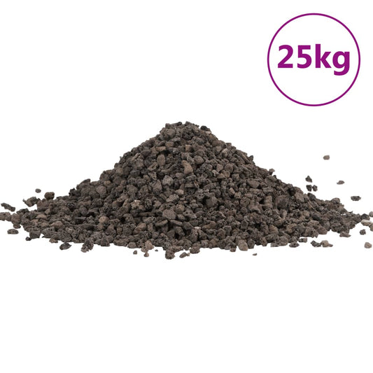 Basaltgrind 25 Kg 5-8 Mm Zwart