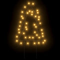 Kerstverlichting Kerstboom Met Grondpinnen 50 Led's 30 Cm