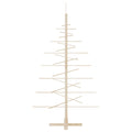 Kerstdecoratie Kerstboom Massief Grenenhout Naturel (Onafgewerkt)