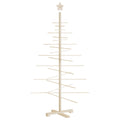 Kerstdecoratie Kerstboom Massief Grenenhout Naturel (Onafgewerkt)