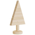 Kerstdecoraties Kerstboom 2 St 30 Cm Massief Grenenhout Naturel (Onafgewerkt)