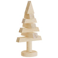Kerstdecoraties Kerstboom 2 St 30 Cm Massief Grenenhout Naturel (Onafgewerkt)