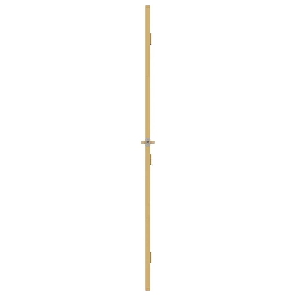 Binnendeur Smal 102,5X201,5 Cm Gehard Glas En Aluminium Goud En Transparant