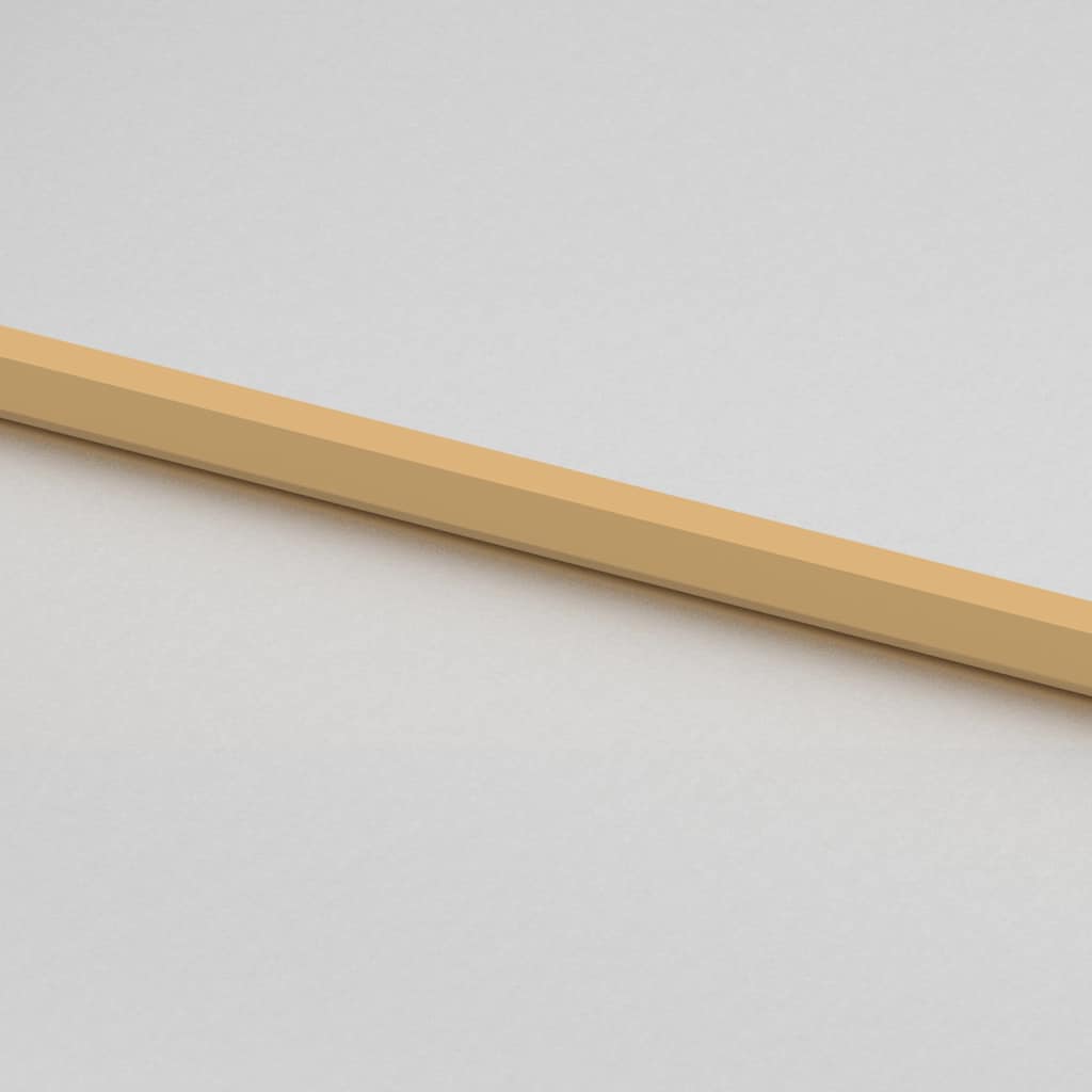Binnendeur Smal 93X201,5 Cm Gehard Glas En Aluminium Goudkleur Goudkleurig En Mat
