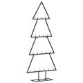 Kerstdecoratie Kerstboom Metaal Zwart Zwart