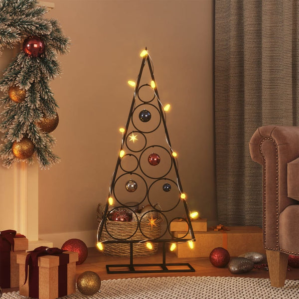 Kerstdecoratie Kerstboom Metaal Zwart Zwart