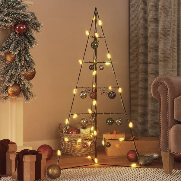 Kerstdecoratie Kerstboom Metaal Zwart Zwart