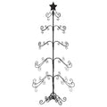 Kerstdecoratie Kerstboom Metaal Zwart