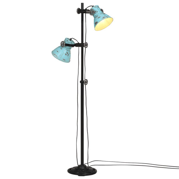 Vloerlamp Met 2 Lampenkappen E27 Gietijzer