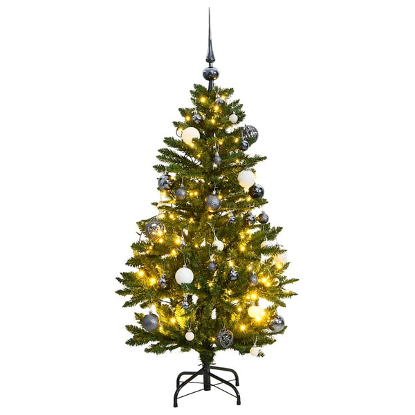 Kunstkerstboom Met Scharnieren 300 Led's En Kerstballen