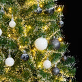 Kunstkerstboom Met 300 Led's Kerstballen En Sneeuw