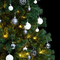 Kunstkerstboom Met Scharnieren 300 Led's En Kerstballen