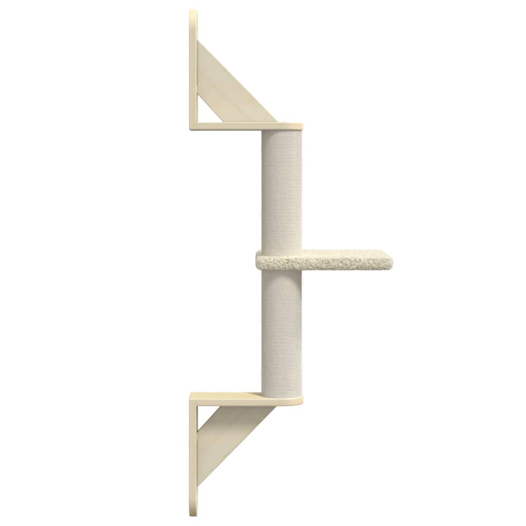 Kattenmeubel Wandgemonteerd Met Krabpaal 85,5 Cm Kleurig