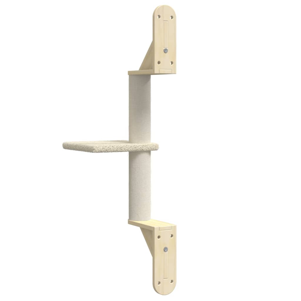 Kattenmeubel Wandgemonteerd Met Krabpaal 85,5 Cm Kleurig